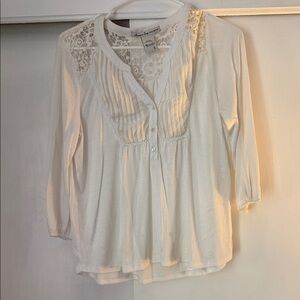 American Rag White Lace Blouse